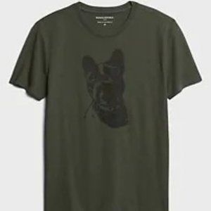 Banana Republic Frenchie Graphic T-Shirt - Small
